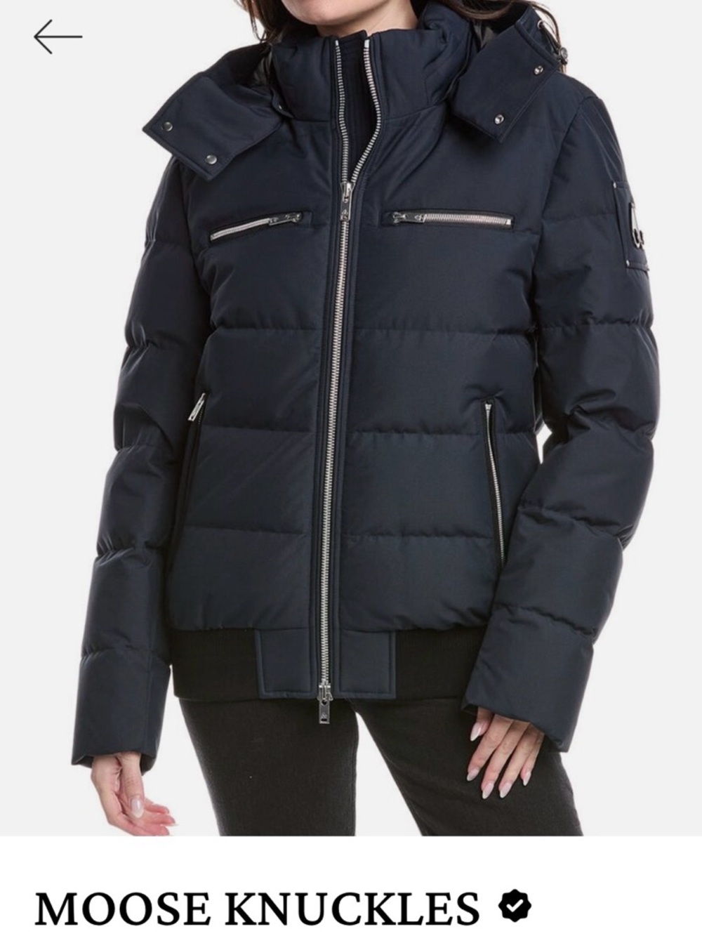 Brand New Moose Knuckles Women's XL Down Puffer Jacket